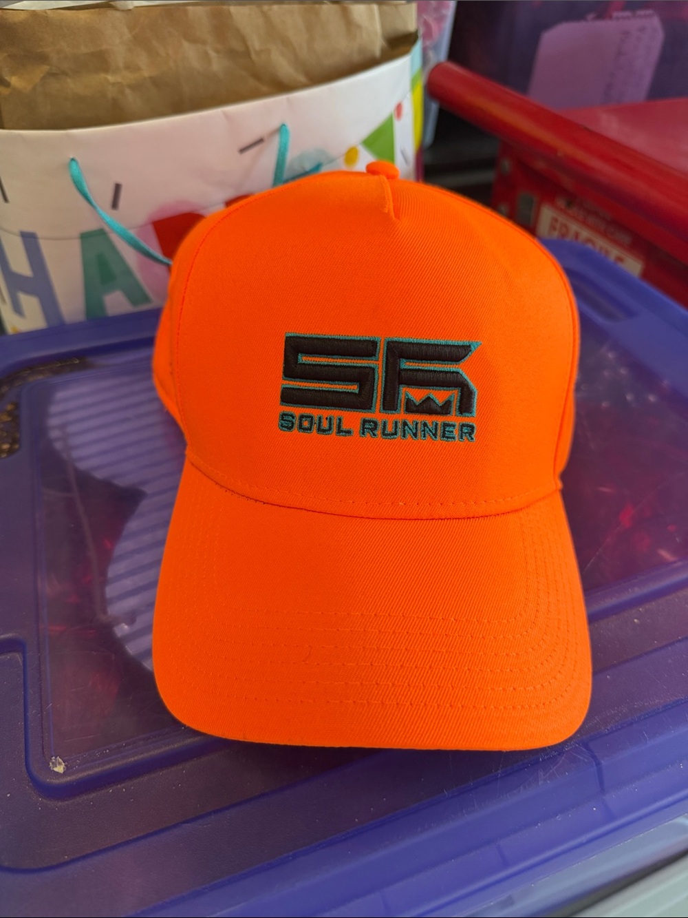 OTTO Bright Orange 'Soul Runner' Baseball Cap